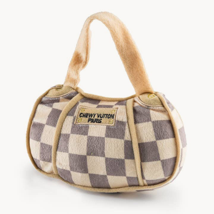 Checker Chewy Vuiton Handbag Plush Toy