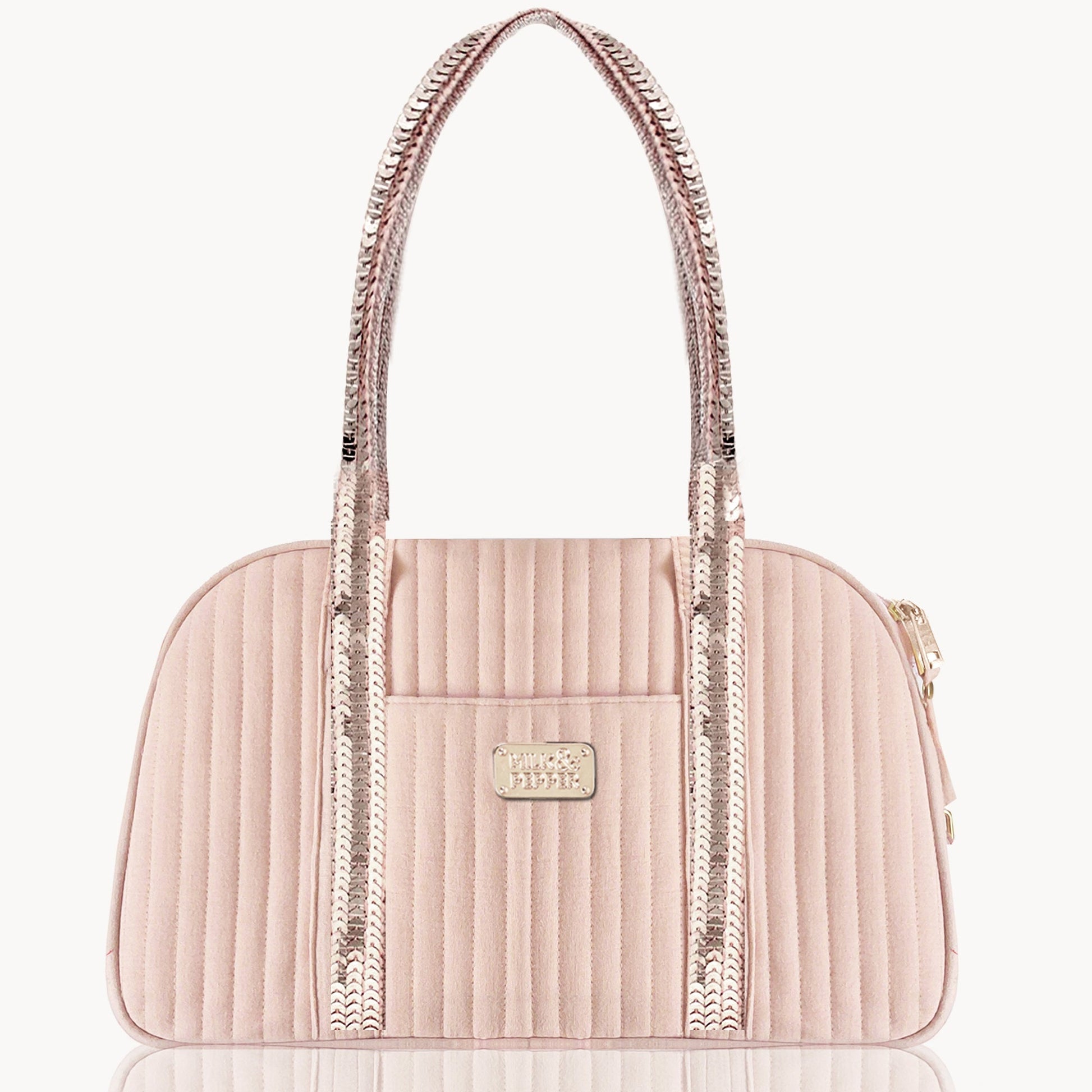 Sybille Powder Pink Quilted Carrier