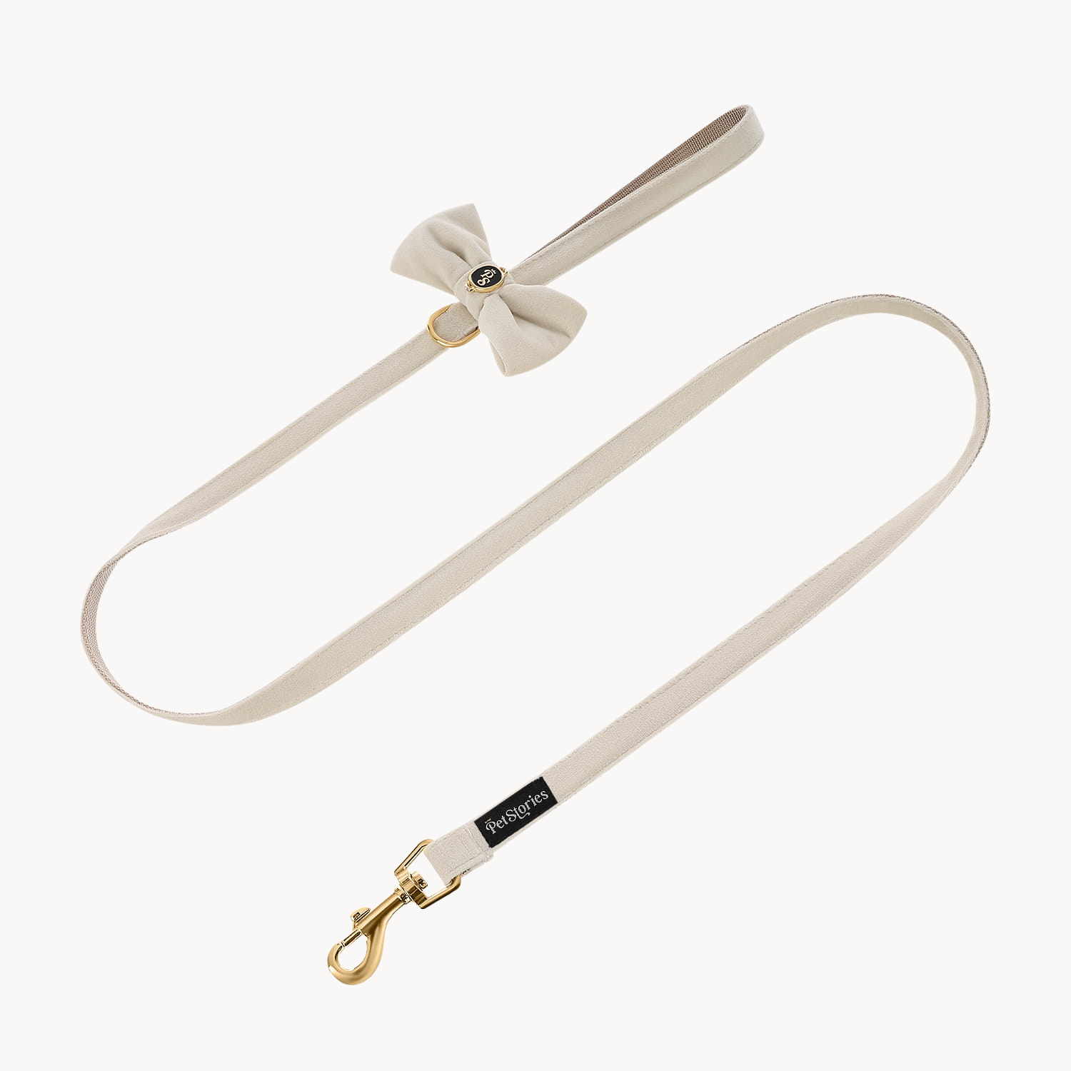 Velvet Dream Ecru Bow Leash