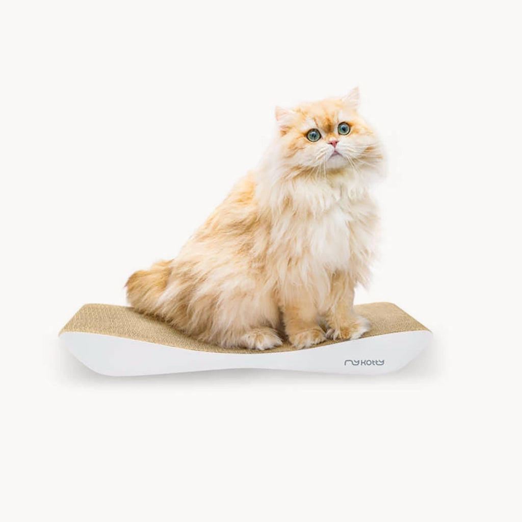 Tobi White Cat Scratcher
