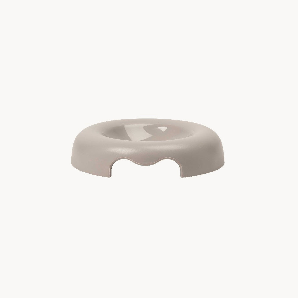 Kitty Taupe Cat Bowl