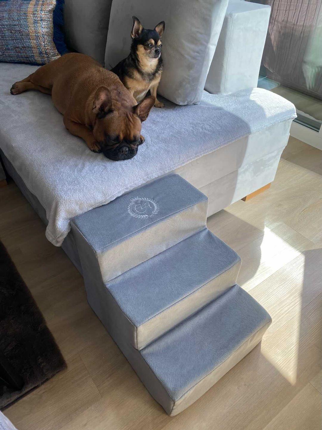 Paris Grey Luxury Pet Stairs