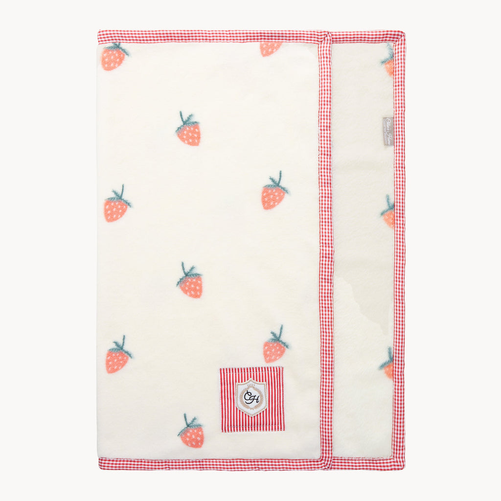 Fruity Strawberry Pet Blanket for Dogs or Cats