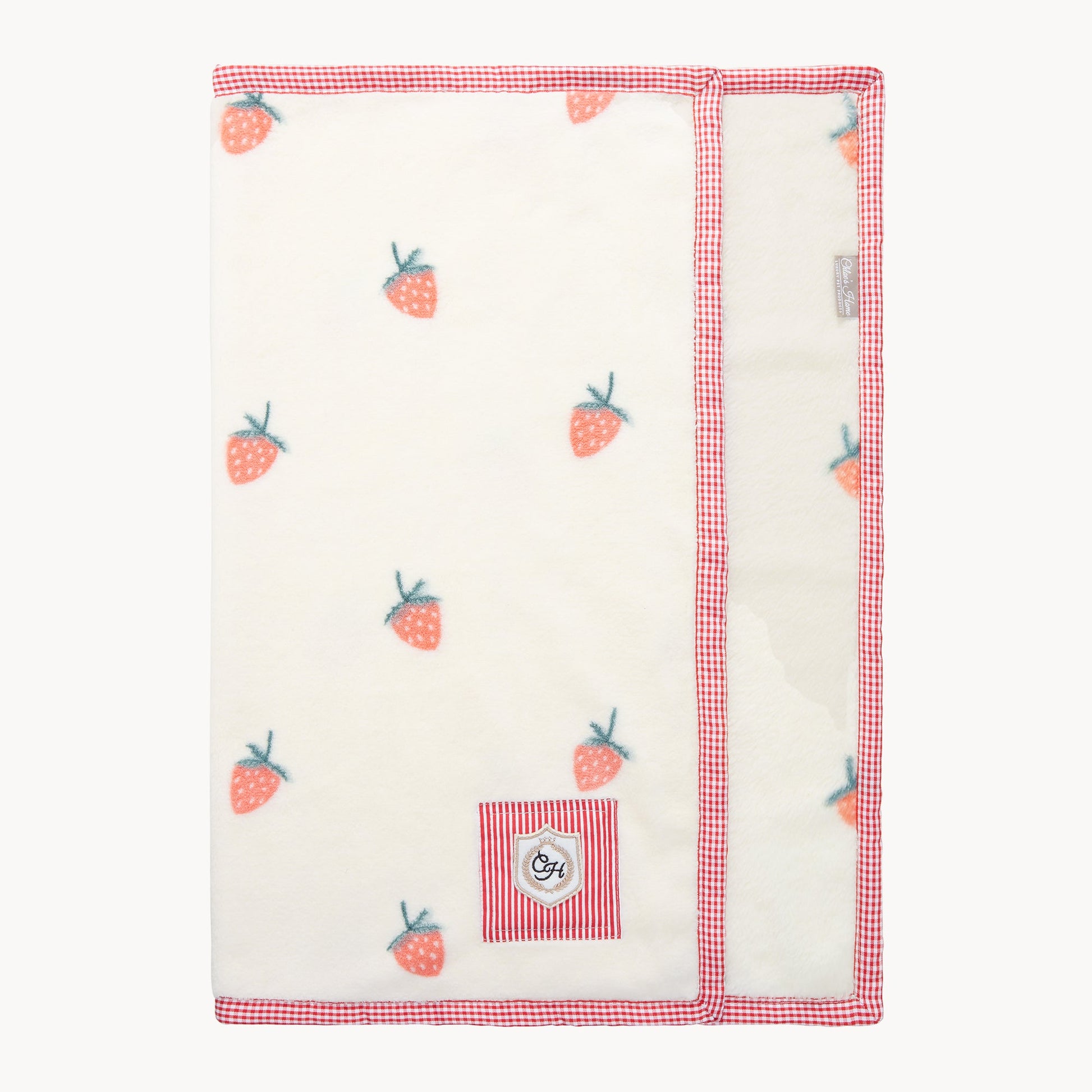 Fruity Strawberry Pet Blanket for Dogs or Cats