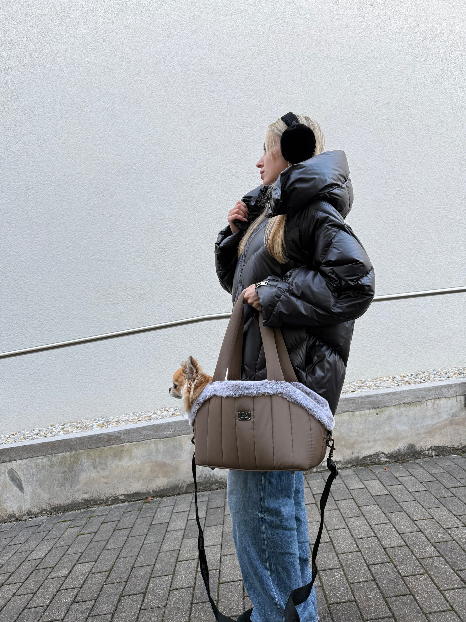 Nanouk Brown Pet Carrier Bag - Small