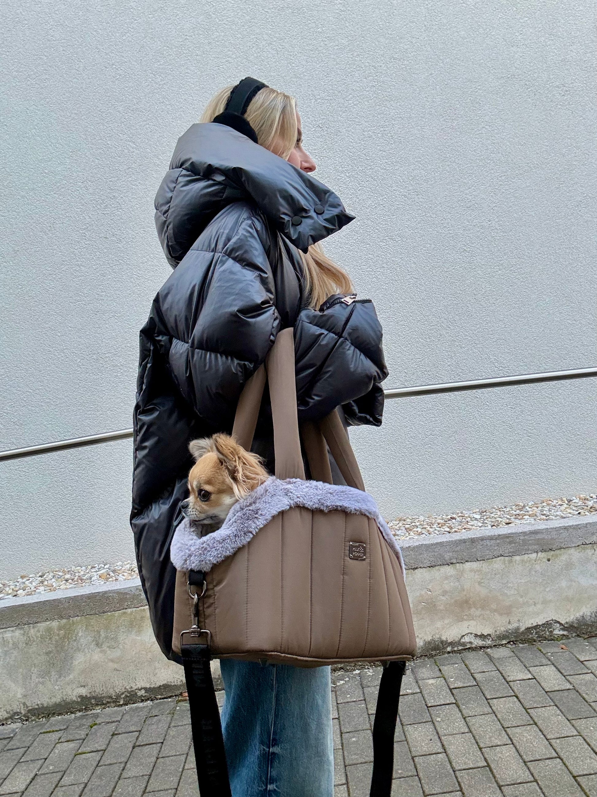 Nanouk Brown Pet Carrier Bag - Small