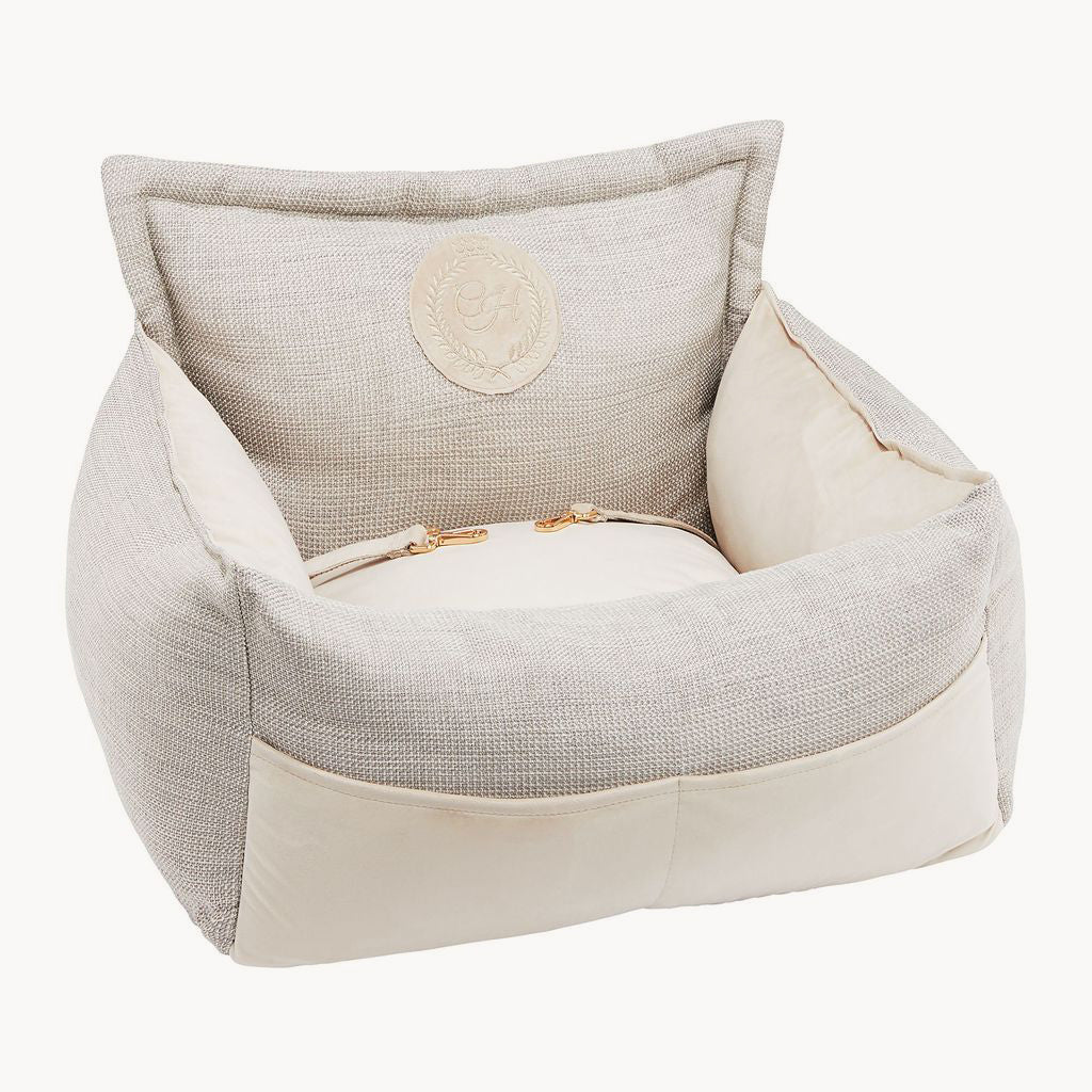 Lisbon Ecru Pet Car Seat