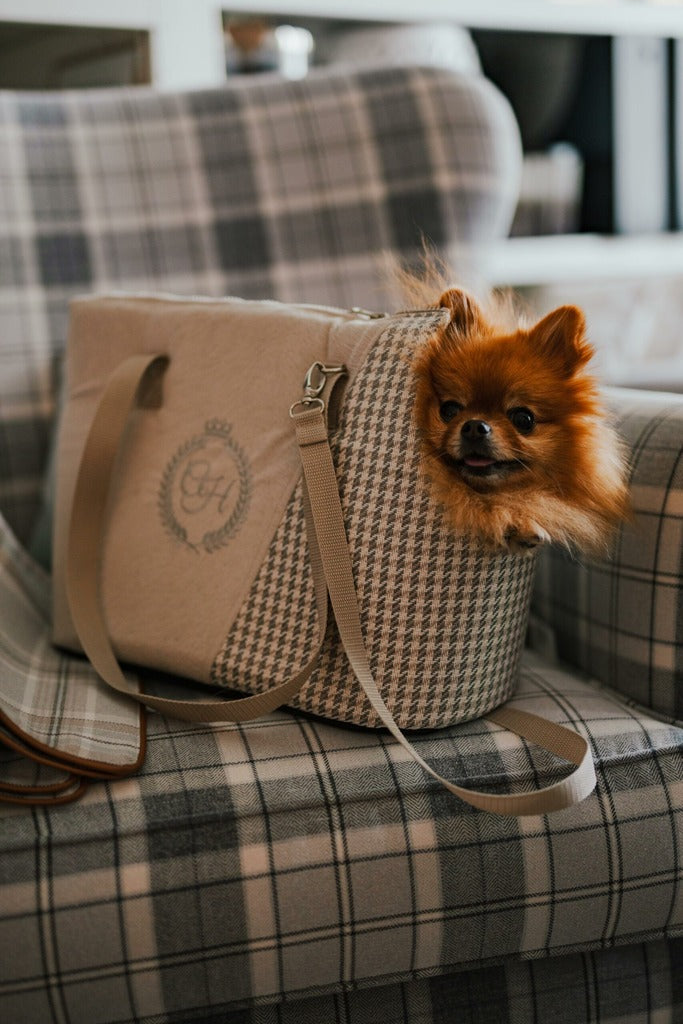 Berlin Ecru Pet Carrier Bag