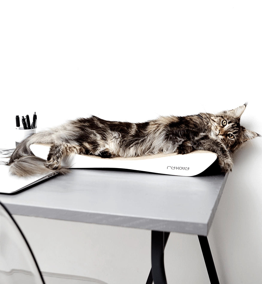 Tobi White Cat Scratcher