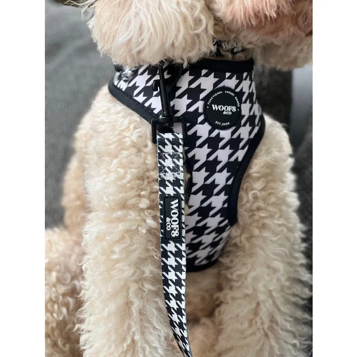 Houndstooth Black Edition Dog Harness