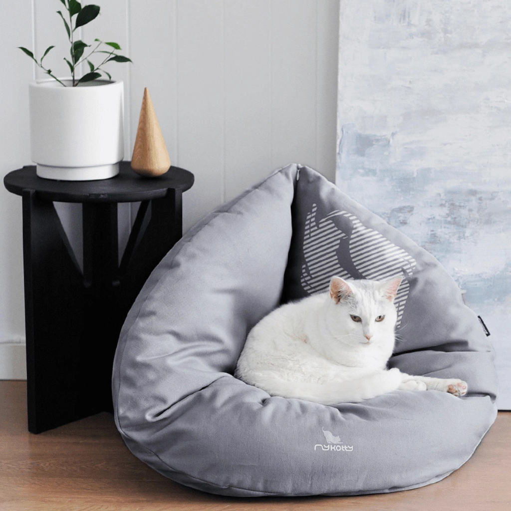 Emi Grey Foldable Cat Bed