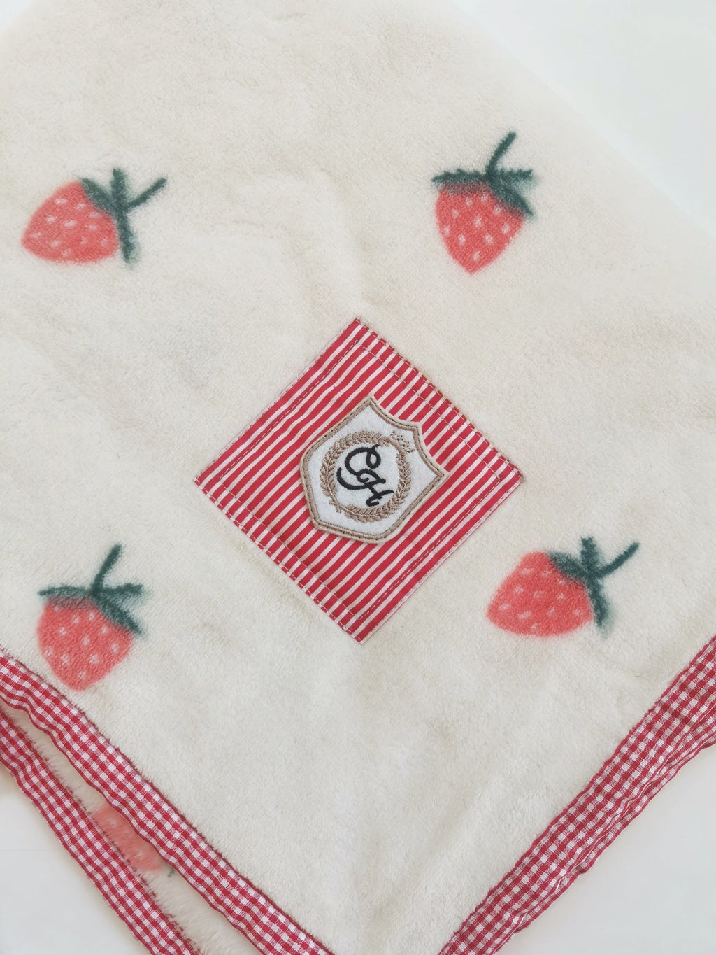 Fruity Strawberry Pet Blanket for Dogs or Cats
