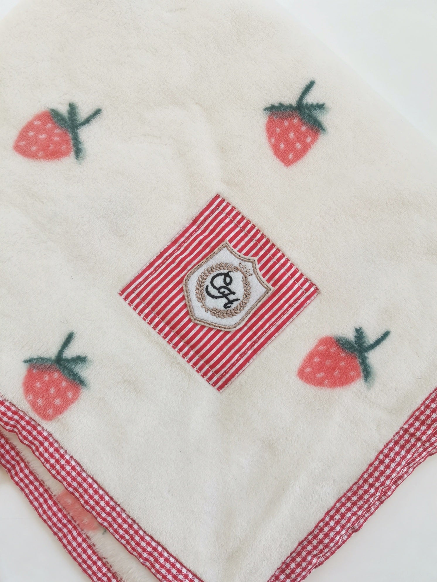 Fruity Strawberry Pet Blanket for Dogs or Cats