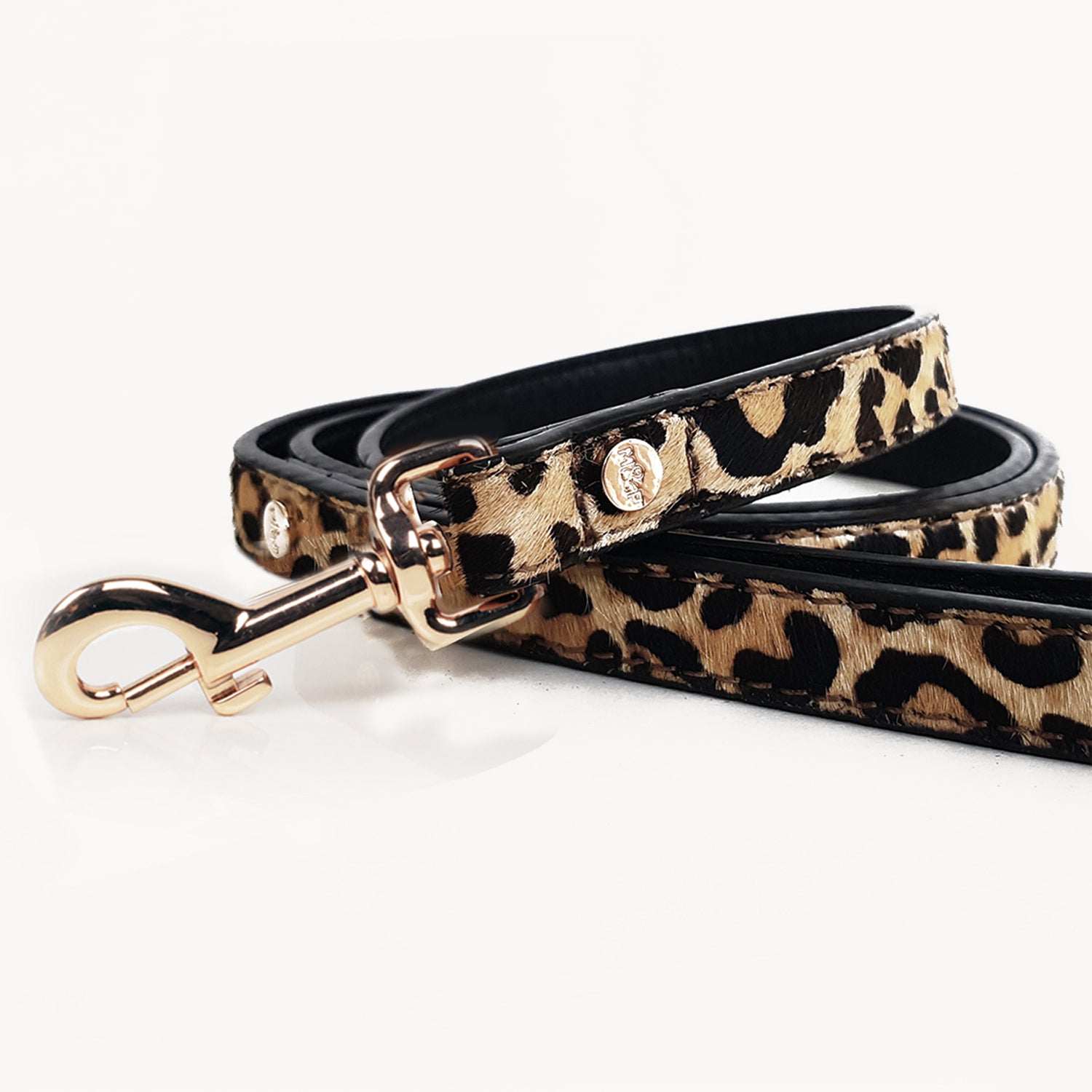 Leopard Leather Leash