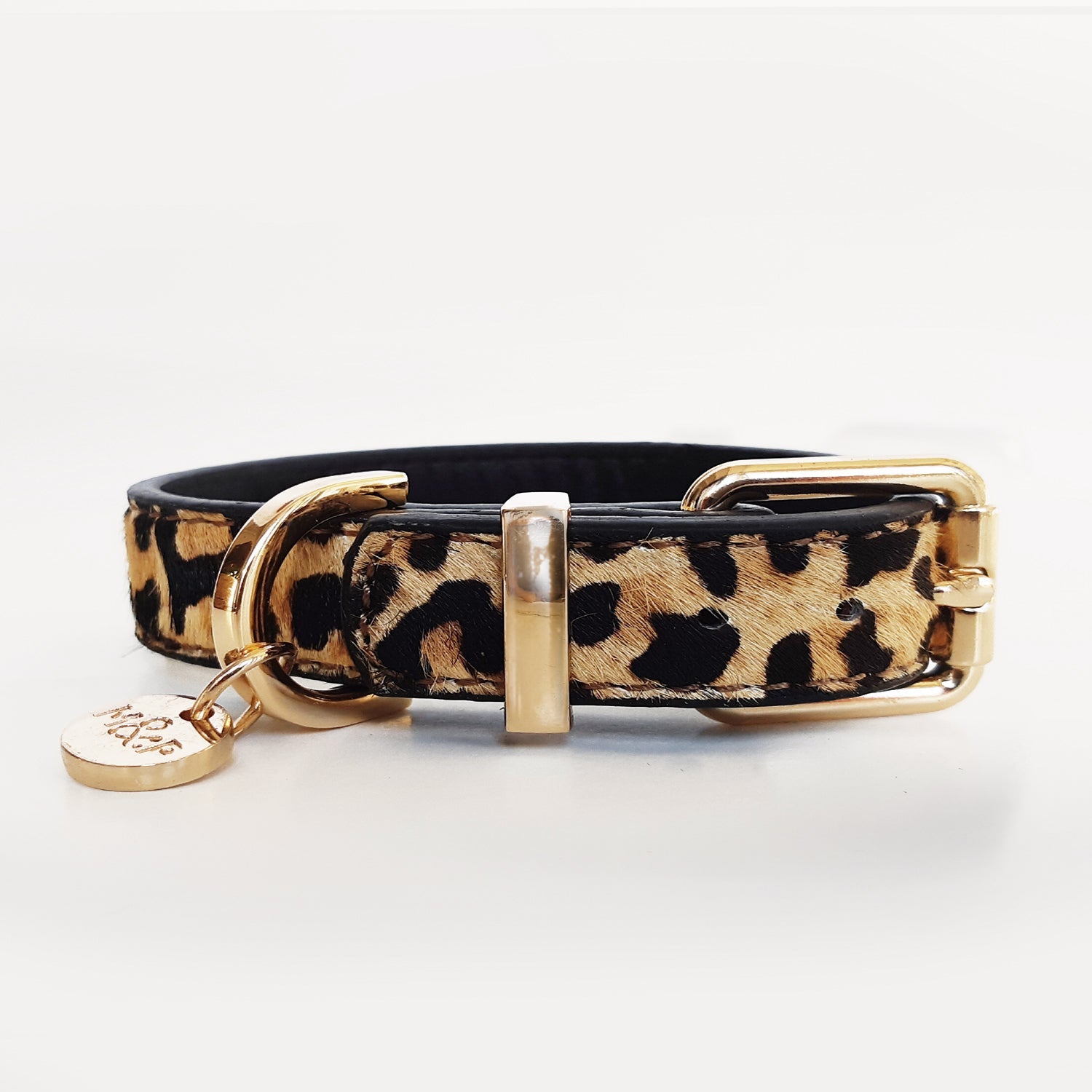 Leopard Leather Collar