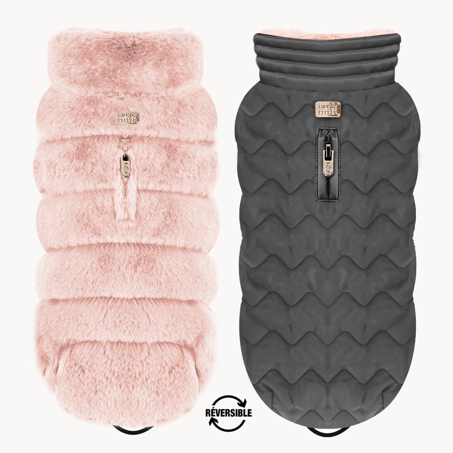 Louise Reversible Winter Jacket for Dogs