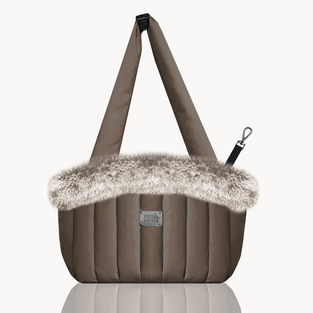 Nanouk Brown Pet Carrier Bag - Small
