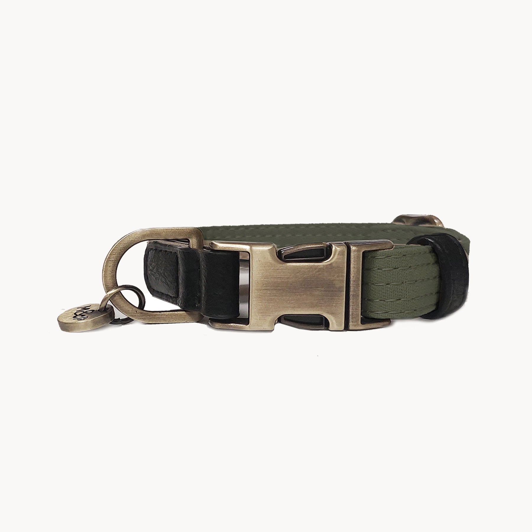 Dawson Khaki Dog Collar