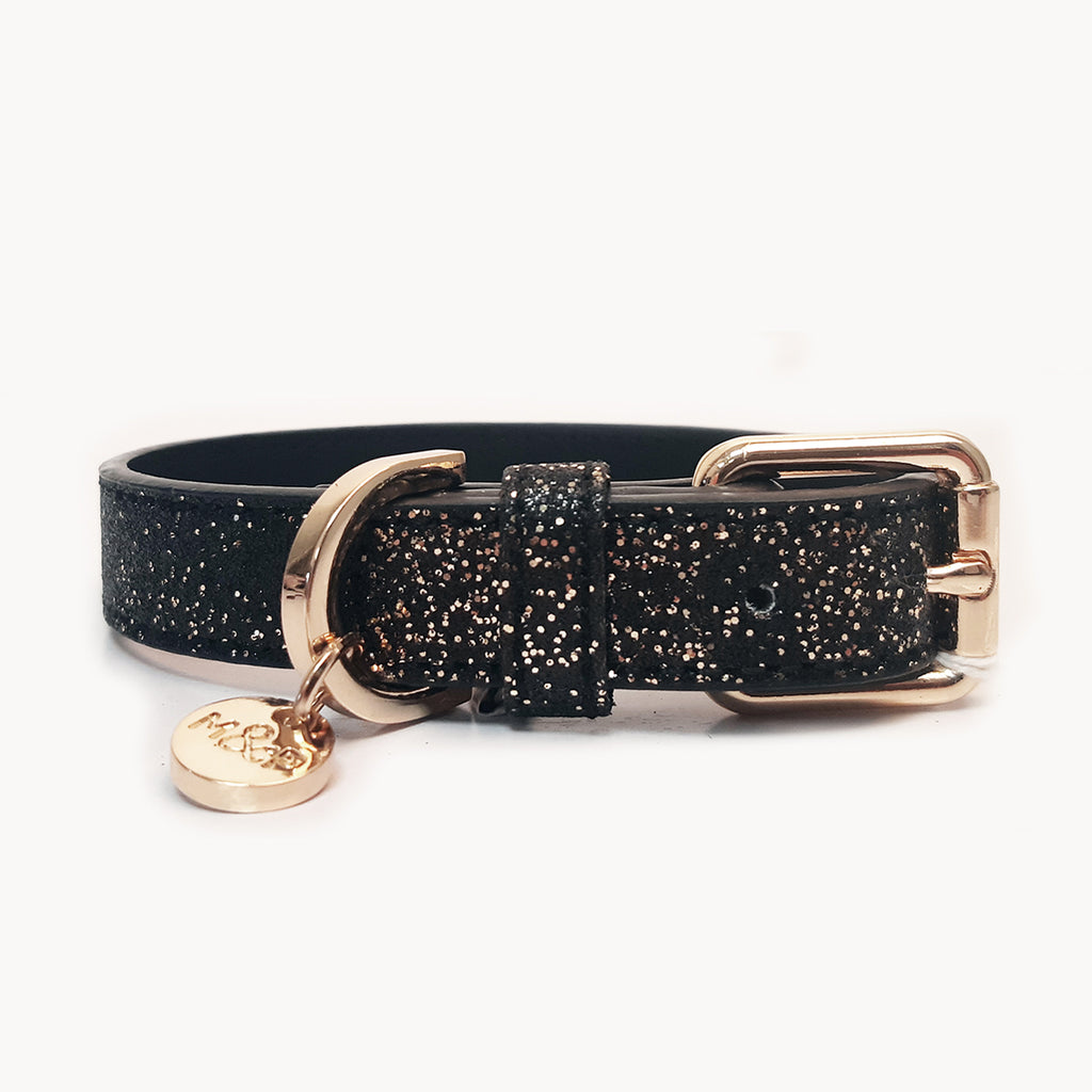 Stardust Black Dog Collar