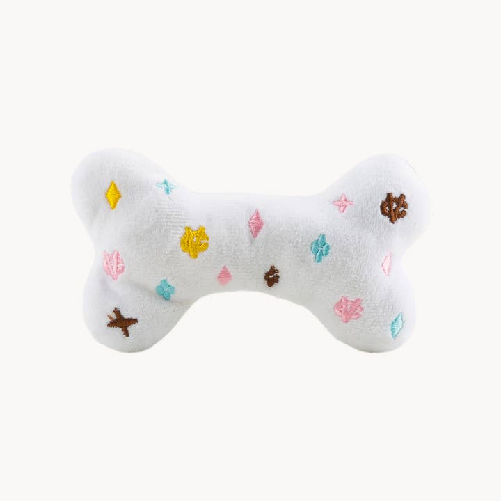 Chewy Vuiton White Bone Plush Toy