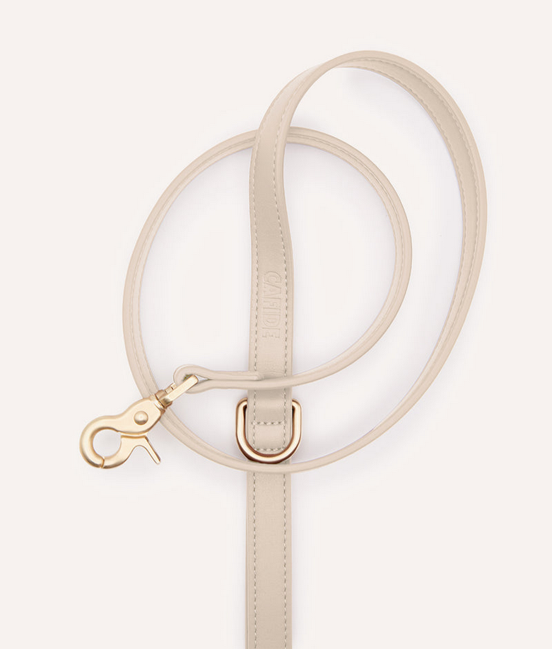 Multi-Position Beige Vegan Dog Leash