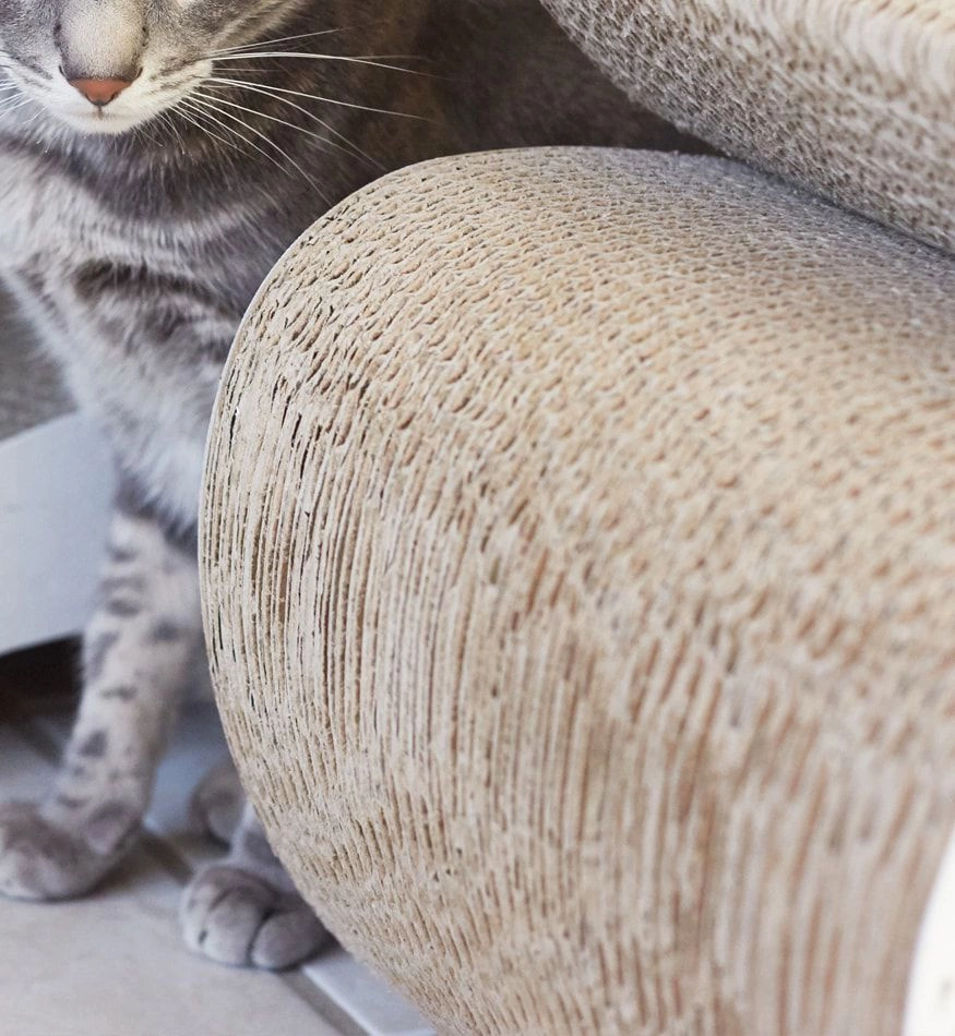 Vigo White Cat Scratcher