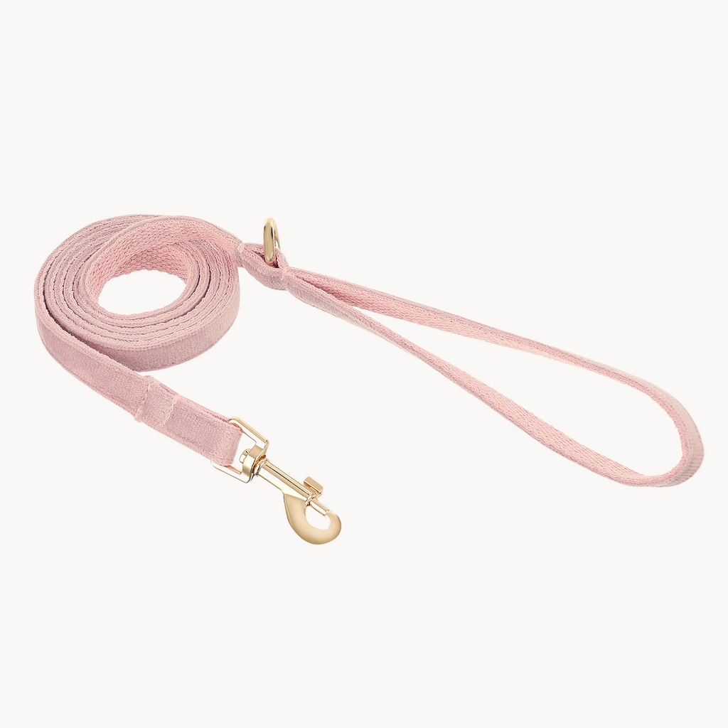 Pink Velvet Dog & Cat Leash