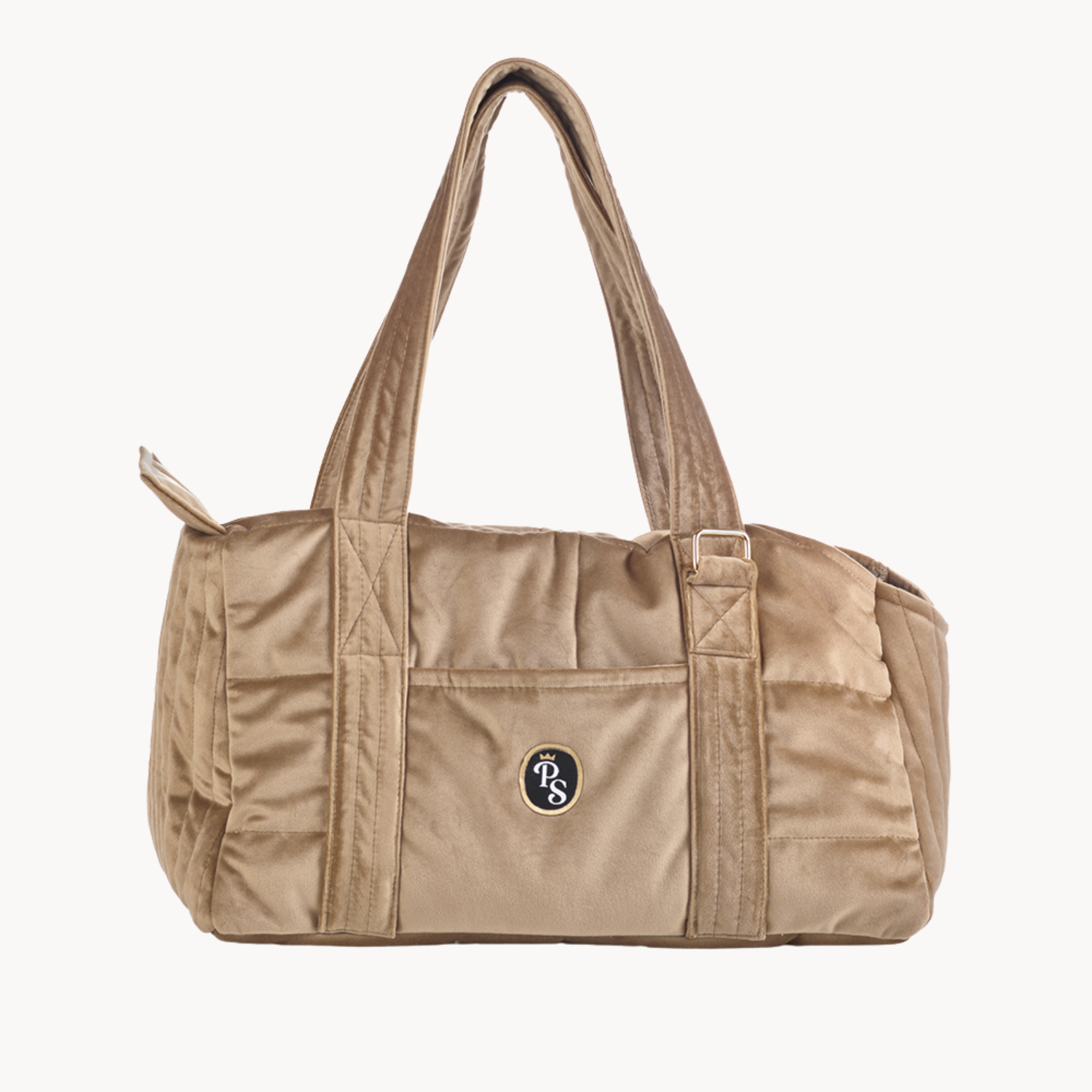 Velvet Dream Beige Pet Carrier Bag