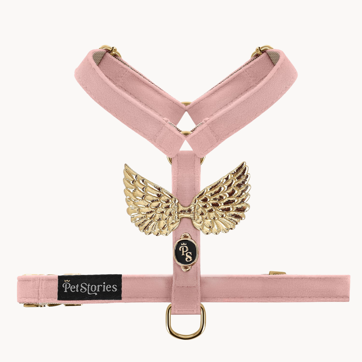 Wings Pink Velour Harness