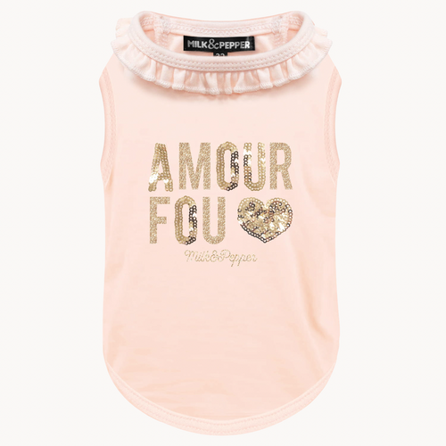 Amour Fou Pink T-Shirt for Dogs or Cats