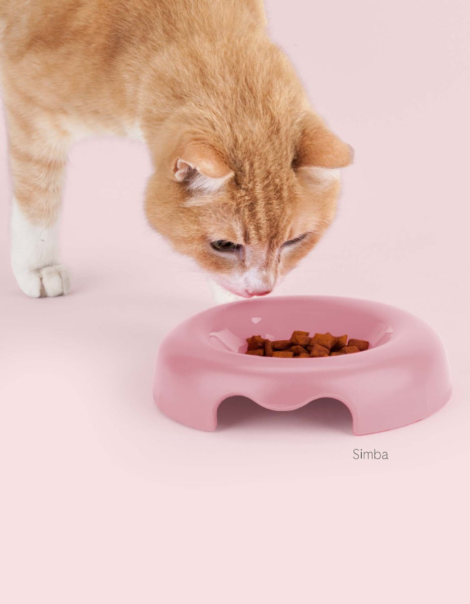 Kitty Taupe Cat Bowl