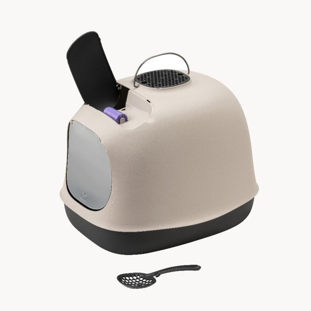 Minu Grey Cat Toilet