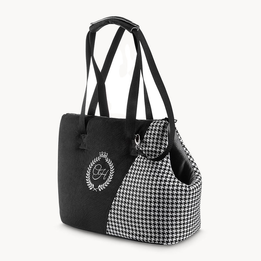 Porto Black Pet Carrier Bag